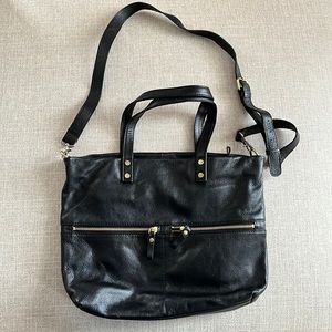 Aspen black Leather Purse